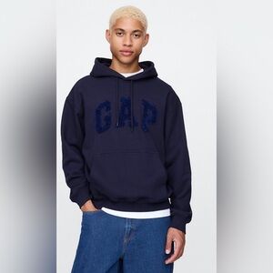 Gap Heavyweight Oversized Chenille Logo Spellout Hoodie NWT M Baggy Skater 90s